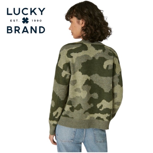 Lucky Brand Wool Camo Cardigan - Picture 3 of 6